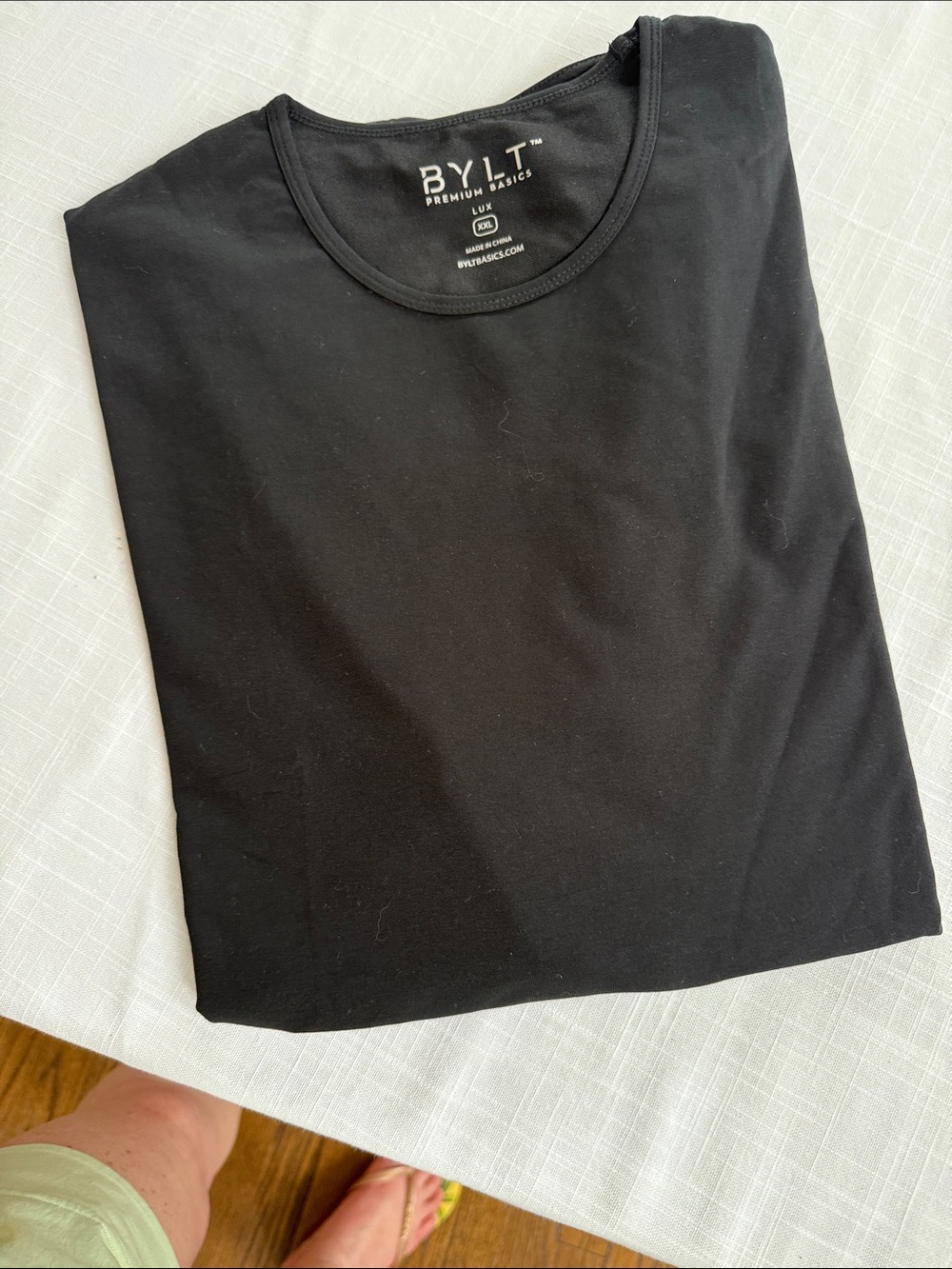 BYLT Premium Basics Men's Black Crew Neck Tee